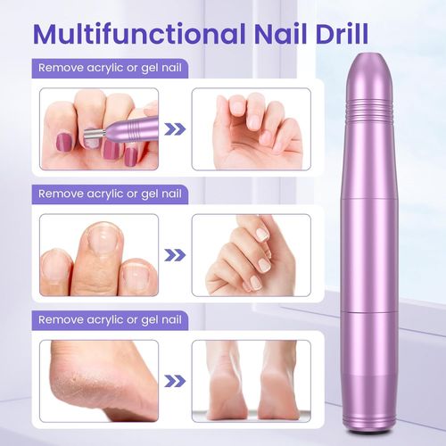 Electric Nail Files, Professional Nail Drill for Acrylic Nails Gel, Electric Nai — image 4