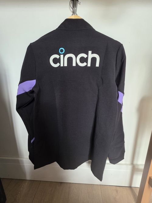 Castore ECB Anthem Men's Cricket Jacket Full Zip Black/Purple Size S — image 2