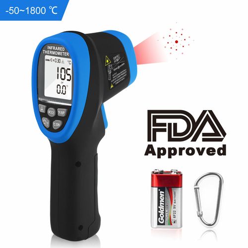 -50~1800℃ Non Contact Pyrometer High Temperature Infrared Thermometer Gun — image 1