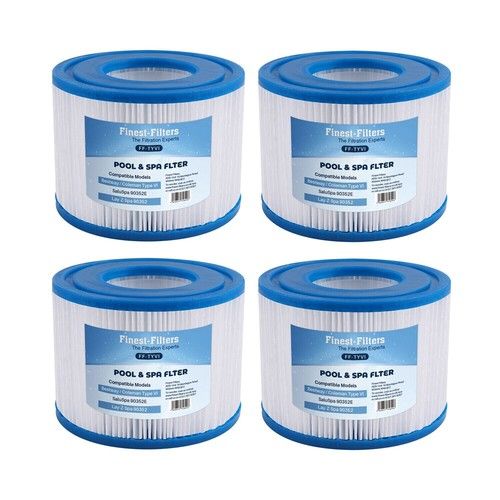 Hot Tub Filter Cartridges Compatible For Lay-Z-Spa Intex Type VI Bestway 4 Pack