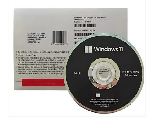 Windows 11 Pro 64bit English Full version DVD package Factory Sealed. — image 3