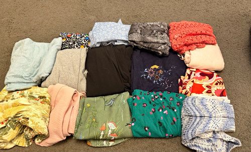 Women’s Clothing Job Lot Bundle Mixed Assorted Garments 15 Items Various Colours