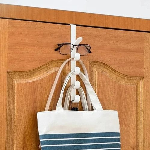 Door Hanger Clothes Hanging Rack Over The Door Hooks Purse Holder for Bags Rails