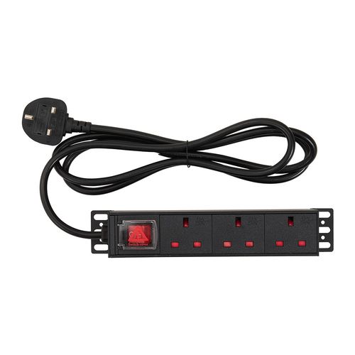 PDU Extension Lead 3 6 8 Gang Way UK Plug Sockets 2M Cable Electric Mains Power — image 7