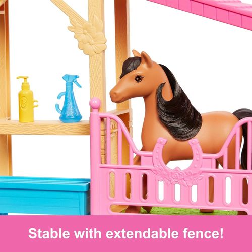 Comprehensive Barbie Toy Stable Set with Pony, Doll & Accessories – 15+ Pieces — image 6