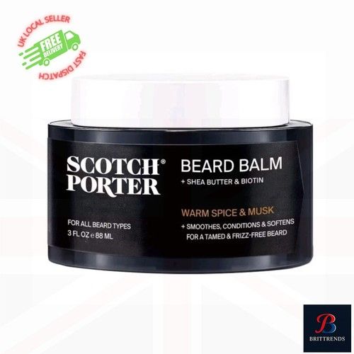 Scotch Porter Conditioning Beard Balm for Men 3oz | Hydrating & Smoothing | Vega