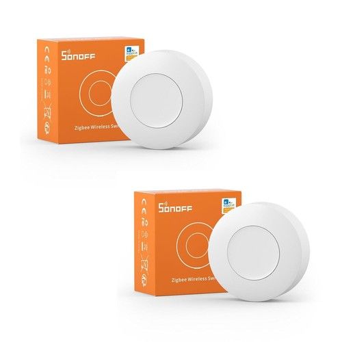 2Pack SONOFF SNZB-01P Smart Switch, Custom Button Action, Zigbee Wireless Switch