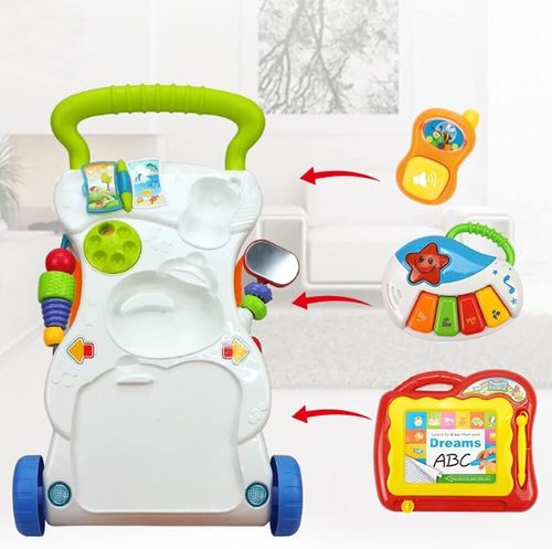 Baby Walker First Steps 2in1 Activity Musical Toys Car Children's Music Walker — image 3
