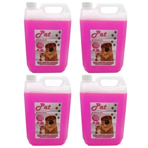 Pet Cattery Kennel Deodoriser Cleaner BUBBLEGUM Pet GUARD 4 x 5L (20L TOTAL)