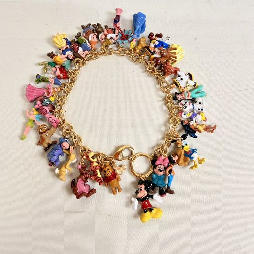 Disney Charm Bracelet w/ Dangle Charms Bradford Exchange  — image 2