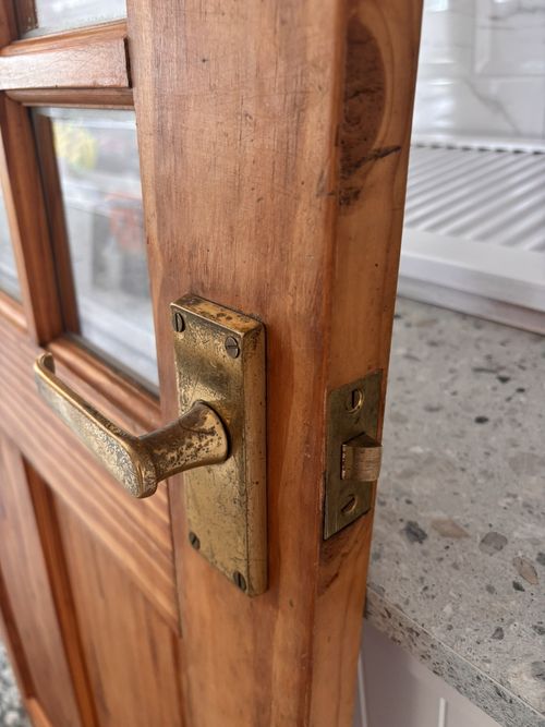 Solid Pine Glass Panel 1980S Internal Door Unpainted ￼ — image 15