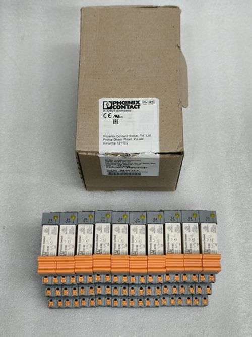 PACK OF 10 PHOENIX CONTACT 2900283 POWER RELAY 24V 10A PLC-BPT-24DC-21-21 FAST