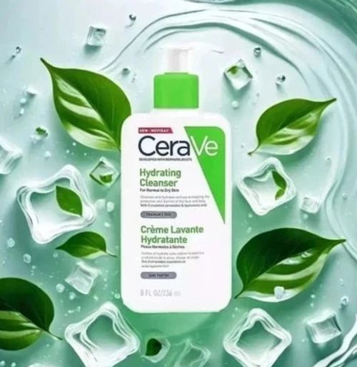 CeraVe Hydrating Cleanser for Normal to Dry Skin 236ml Size with Hyaluronic Acid