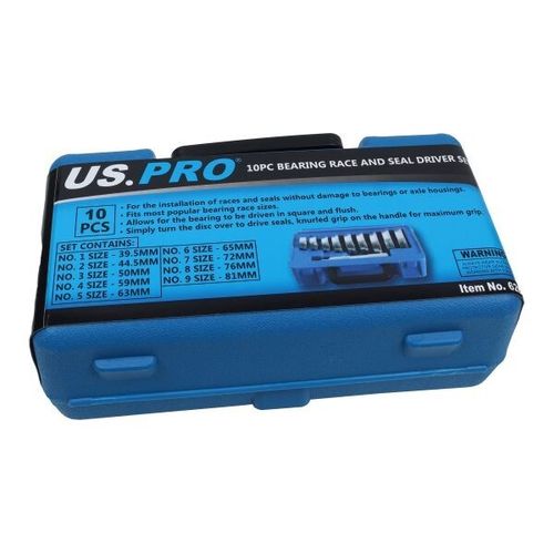 US PRO Tools 10pc Bush Bearing Seal Driver Installer Set 40-81mm NEW 6261 — image 3