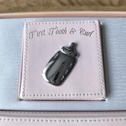 Pink Baby Keepsake Gift Set First Tooth and Memory Box — image 5