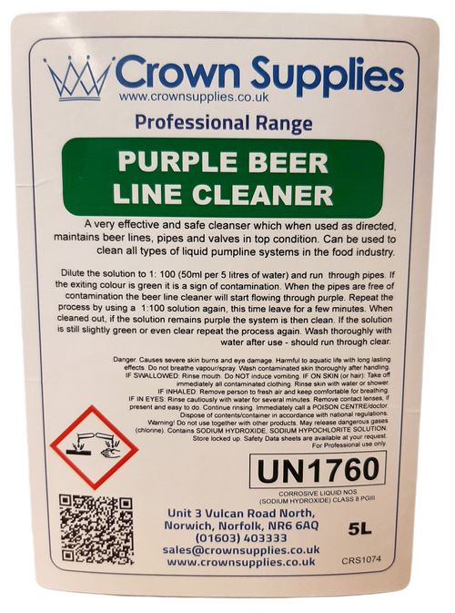 Beer Line Cleaner Purple 5 Litre — image 3