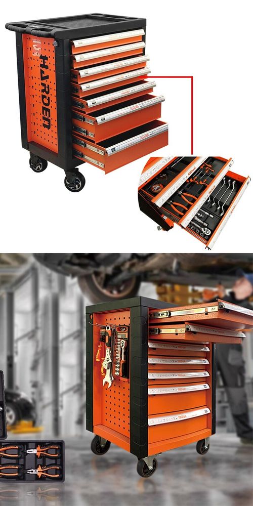 Harden Tools 7 Drawer Professional Roller Tool Cabinet Lockable Workshop Storage — image 8