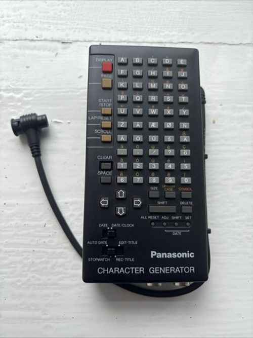 Panasonic Character Generator – Vintage Video Titler  Retro Broadcast Gear