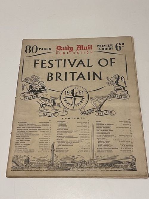 Daily Mail Festival of Britain Preview & Guide Newspaper 1951 80 Pages V Rare