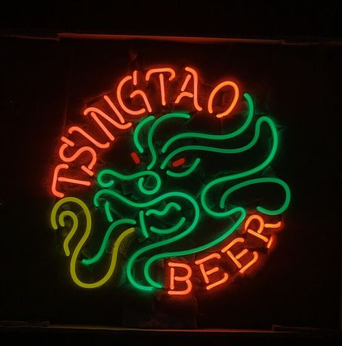 Beer Dragon Real Glass Neon Light Sign Custom For Bar Restaurant Shop 24"x20" — image 3