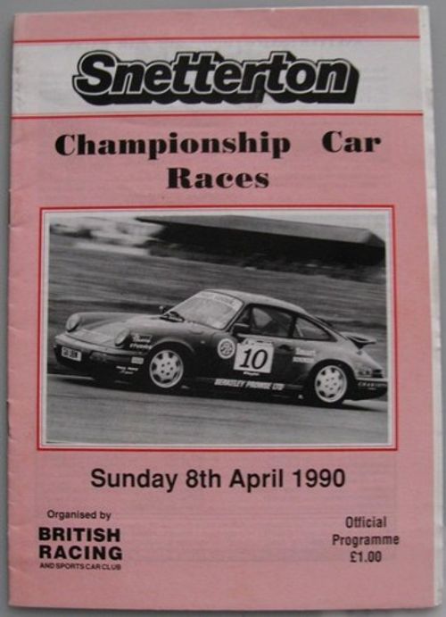 SNETTERTON 8 Apr 1990 Championship Car Race BRSCC Official Programme