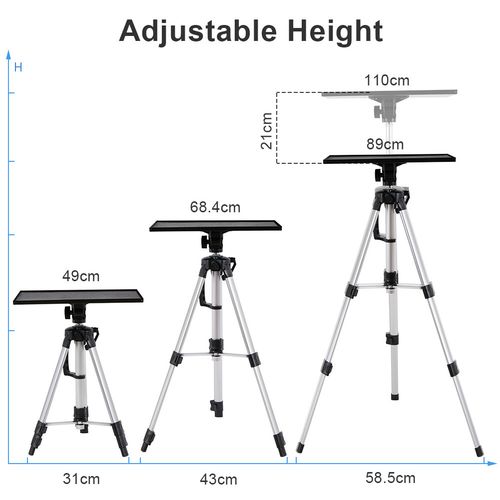 Adjustable Projector Tripod Stand Foldable Laptop Tripod Tray Holder StageStudio — image 6