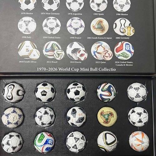 New Historical FIFA World Cup Soccer Mini Ball Set 1970-2026 Collection Gifts UK