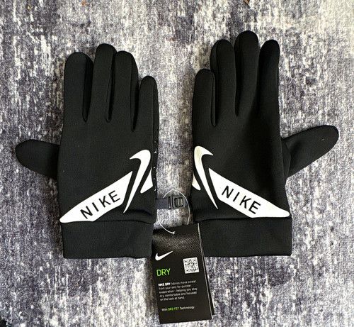 Nike Dri-FIT Grip Men's Running Gloves Size M Black/White Winter