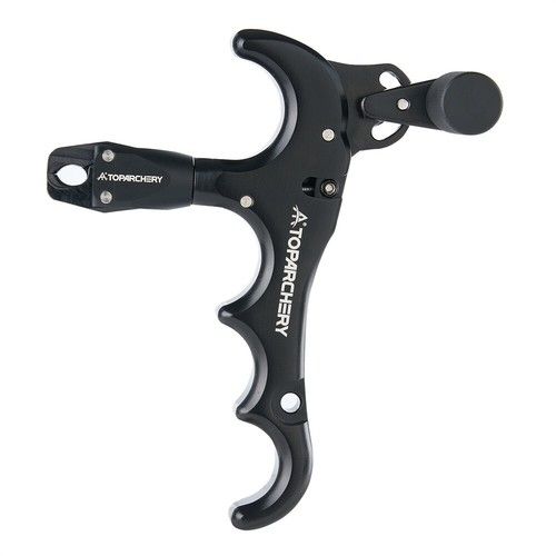 4-Finger Compound Bow Release Aids Adjustable Can Rotate 360° Thumb Release