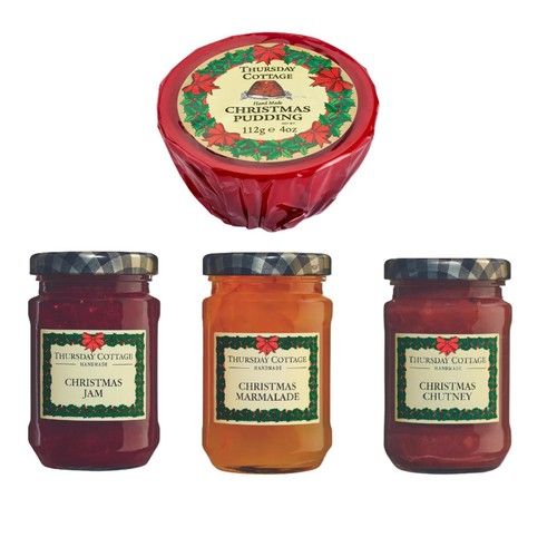 Thursday Cottage Christmas Selection Jam, Marmalade, Chutney & Christmas Pudding