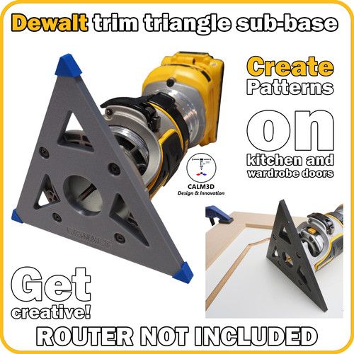 Dewalt DCW600 DCW604 D26200 triangle trim router sub-base – INC P&P