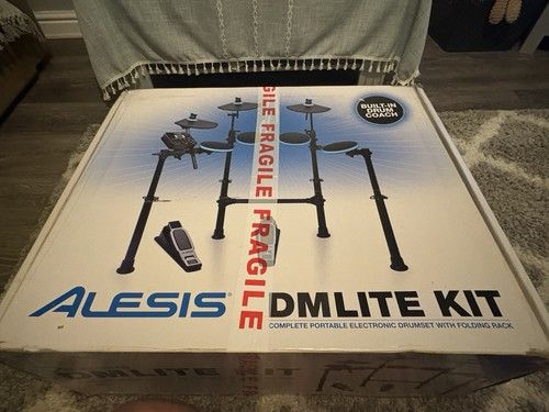 Alesis DM Lite Electronic Drum Kit Adjustable Size With Stool, Sticks Full Set