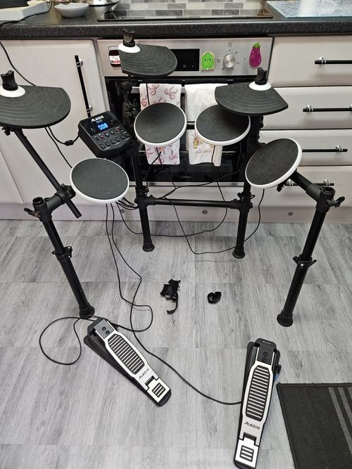 Alesis DM Lite Digital Electronic Drum Kit  Module & Pedals, READ DESCRIPTION  — image 1