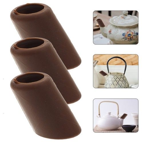 3Pcs Reusable Silicone Kettle Spout Covers Practical Tea Pot Protective Sleeves