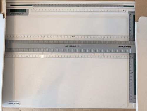 Faber Castell TK-System Plus A3 Drawing Board Drafting Table Set w/Templates — image 2