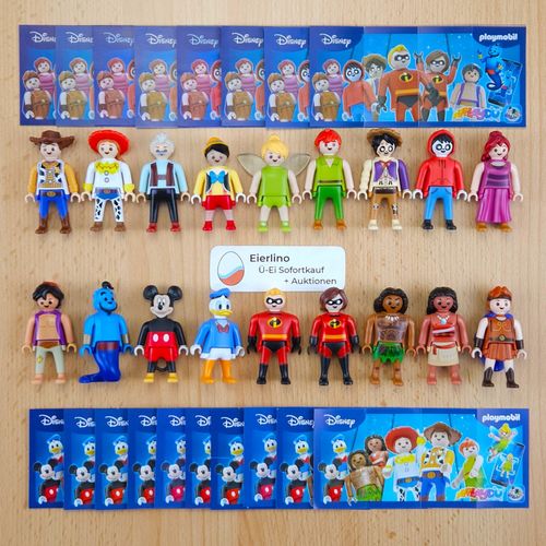 NEW - DISNEY PLAYMOBIL - complete set of 18 figures EXCLUSIVE KINDER SET amazing — image 1
