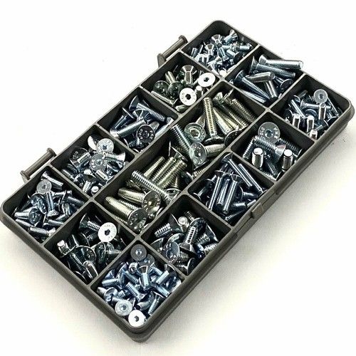 260 ASSORTED PIECE ZINC COATED M4 M5 M6 METRIC SOCKET COUNTERSUNK SCREWS KIT