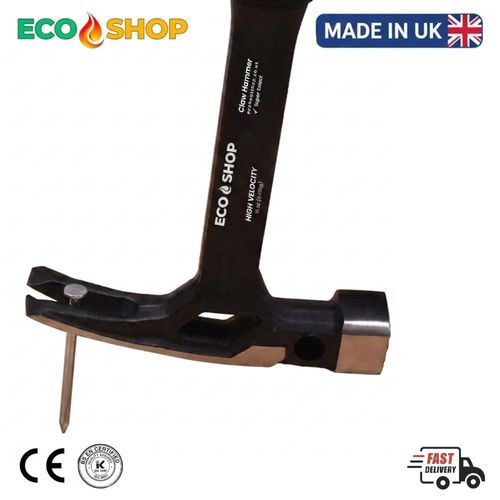 16oz Heavy Duty Magnetic Claw Hammer Forged Steel 39cm Carpenter Tool UK Made — image 4
