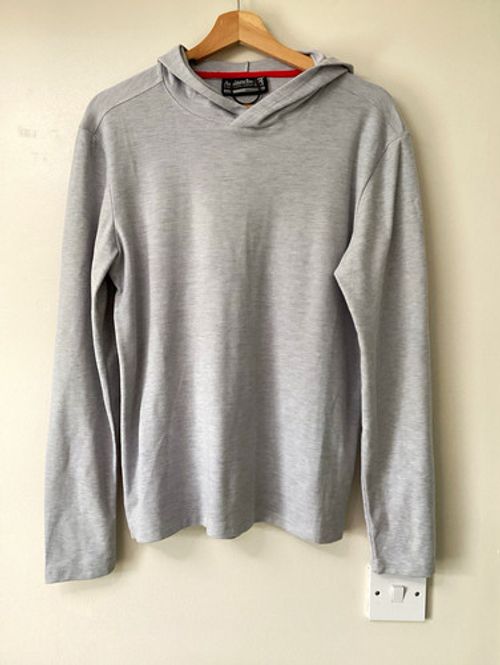 Avalanche Women’s Grey Pullover Hoodie Pockets Raglan Sleeve Size S