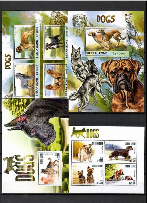 DOG breeds / dogs collection Pt. 3 (countries S - U) - 52 s/s MNH #CNA403 — image 8
