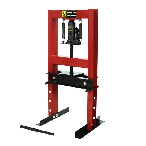 6 T Heavy Duty Hydraulic Bench Press Industrial Workshop Garage Bearing Standing