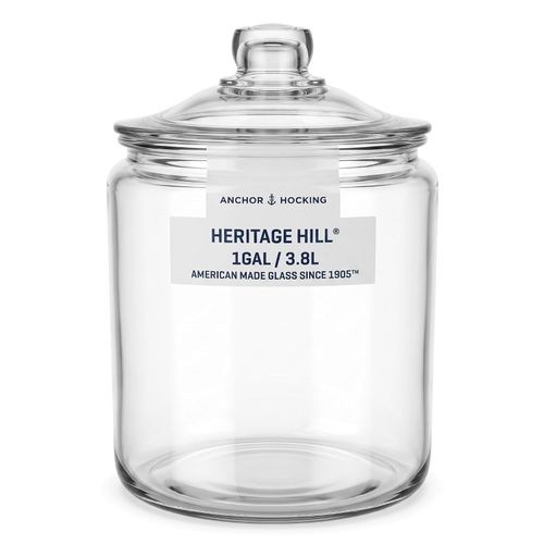 Anchor Hocking 3.8L Glass Biscuit Jar with Lid, 1 Gallon Storage Jar — image 1