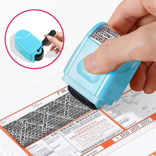 4Pcs/Set ID Theft Protection Stamp Security Data Defender Protect Privacy Roller — image 5