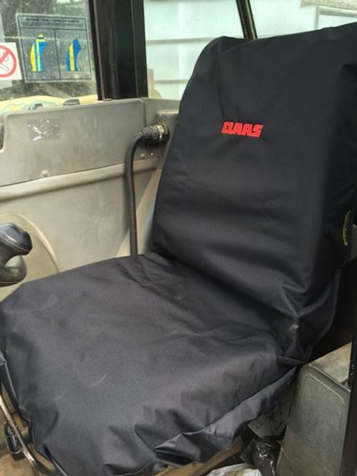 Embroidered with Claas Logo Heavy Duty Waterproof Tractor Seat Cover 