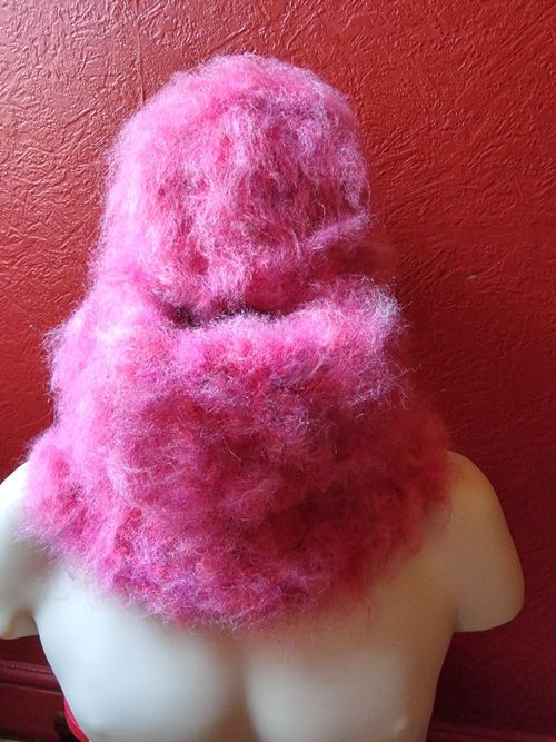 New Luxury Set,Hand Knit In 14 Strands Hat And Neck Warmer,83% Charisma Mohair — image 1