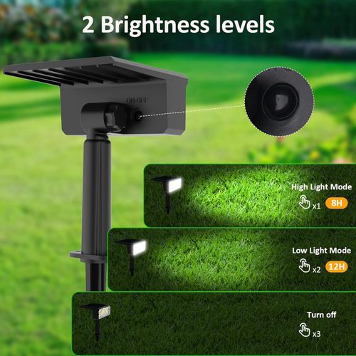 T-SUN 2Pack 49LED Solar Spot Lights Garden Light Landscape Solar Wall Lights UK — image 7