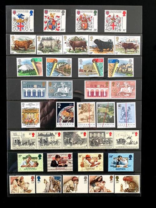 GREAT BRITAIN 1984 COMMEMORATIVE STAMPS YEAR SET MNH MINT 9 x SETS 36 x STAMPS