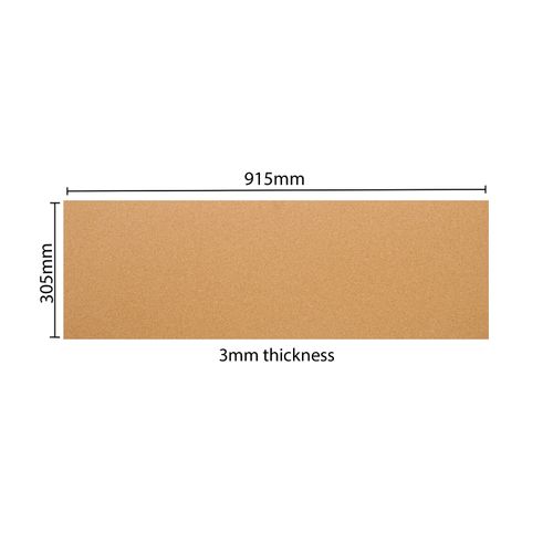 HIGH DENSITY CORK ROLL / SHEET - 4 ROLLS - 915mm x 305 mm - 3 mm THICK  — image 3