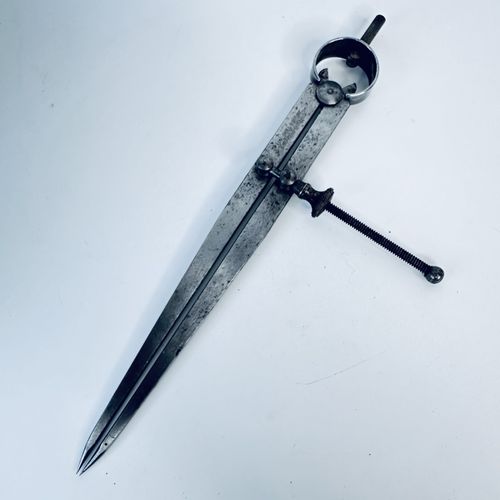 Vintage Moore & Wright Sheffield England Spring Divider Caliper 10¼" Engineers — image 9