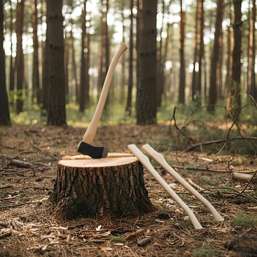 HARDWOOD REPLACEMENT WOODEN AXE HANDLE 36" SOLID BEECH SHAFT WOOD FELLING — image 6